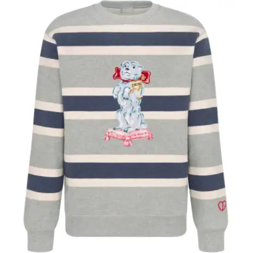 DIOR Sweaters Men's Multicolor Crew Neck Moderate Other