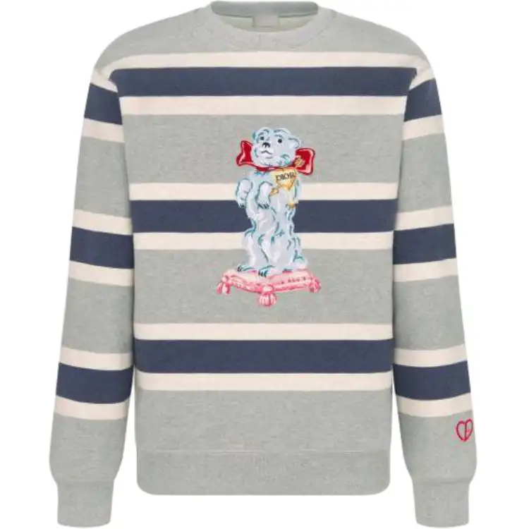 DIOR Sweaters Men's Multicolor Crew Neck Moderate Other