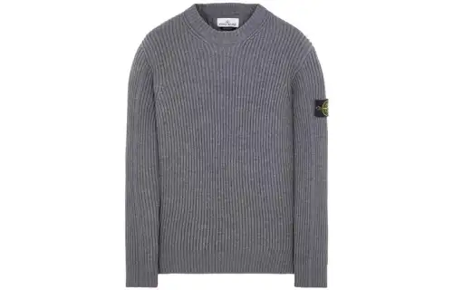 STONE ISLAND Sweaters Men's Gray Crew Neck Moderate