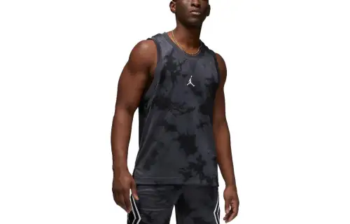 Jordan Tank Tops Men's Black Crew Neck Moderate Other