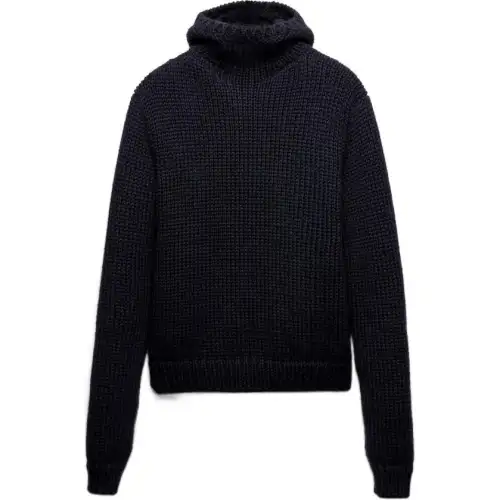 Prada hooded wool jumper