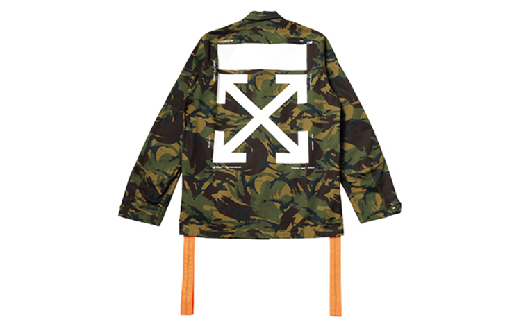 Мужская куртка OFF-WHITE (зеленый камуфляж)