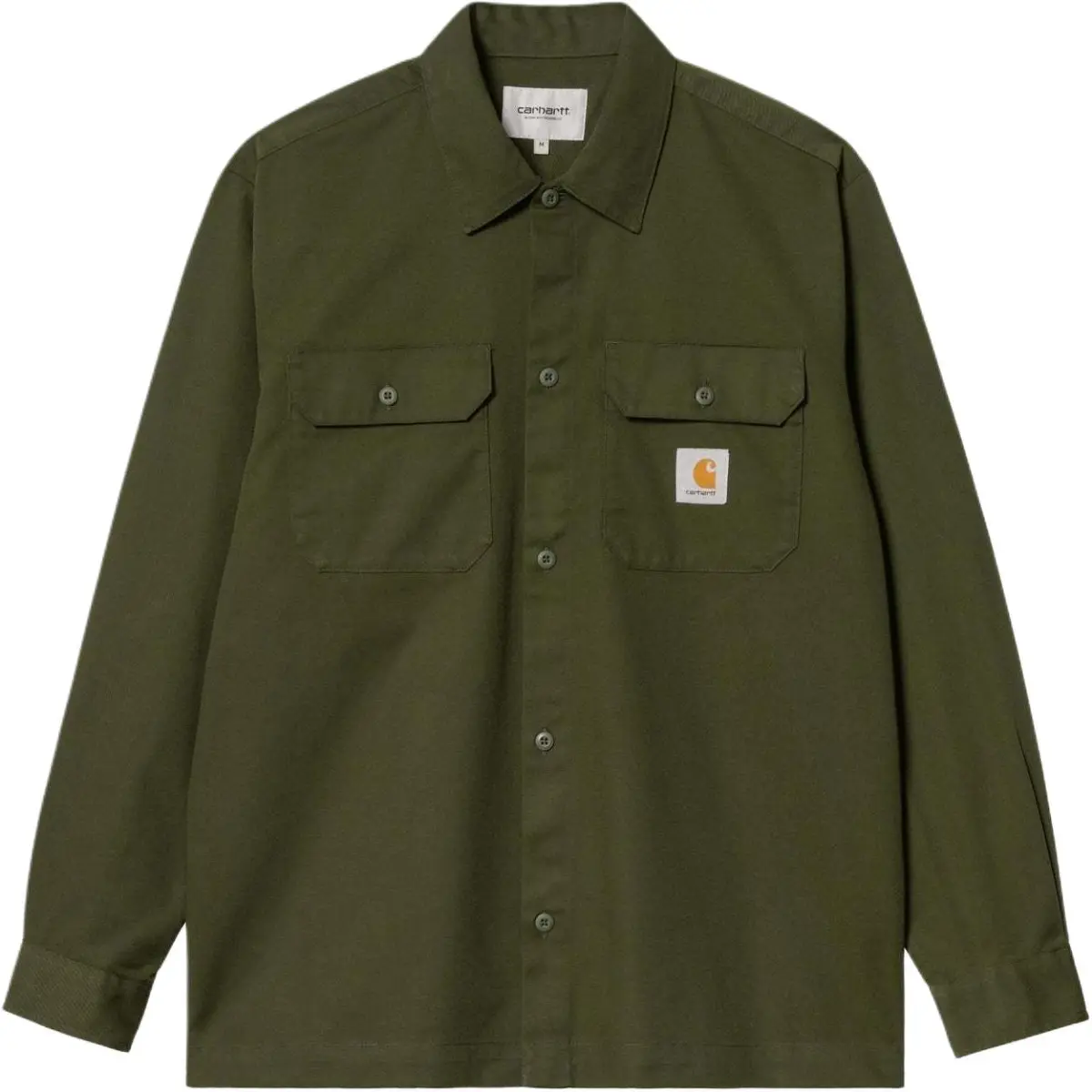 Carhartt WIP Shirts Men's Green Lapel Moderate Shirt