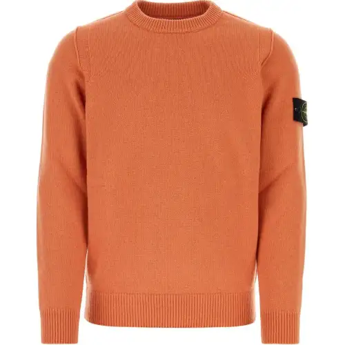 STONE ISLAND Logo Patch Crewneck Sweater