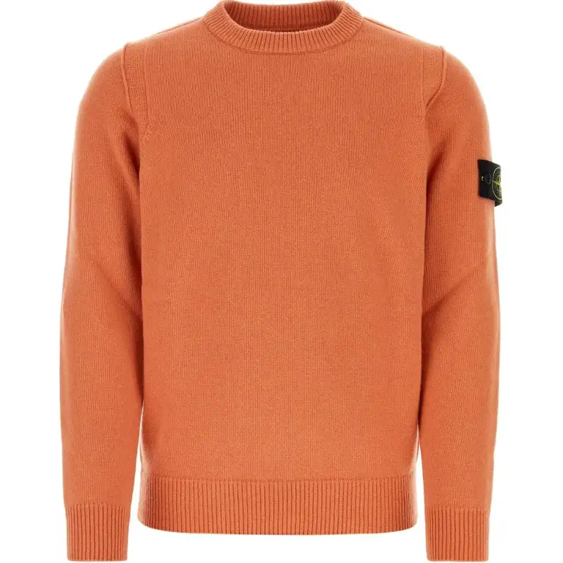 STONE ISLAND Logo Patch Crewneck Sweater