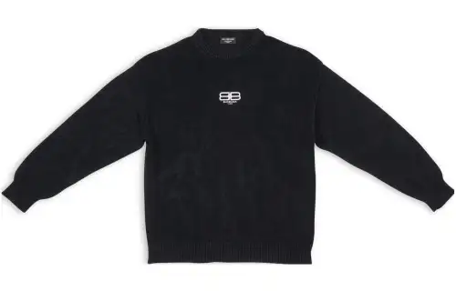 Balenciaga Bb Paris Icon Large Fit Sweater