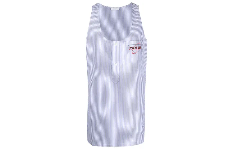 PRADA Tank Tops Men's Blue Moderate