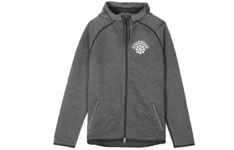 Nike Knitwear Men's Gray Hooded Moderate Cardigan
