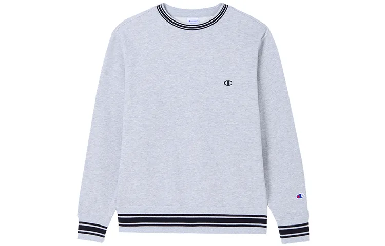 Champion FW24 BASIC Sweatshirt Unisex Light Gray