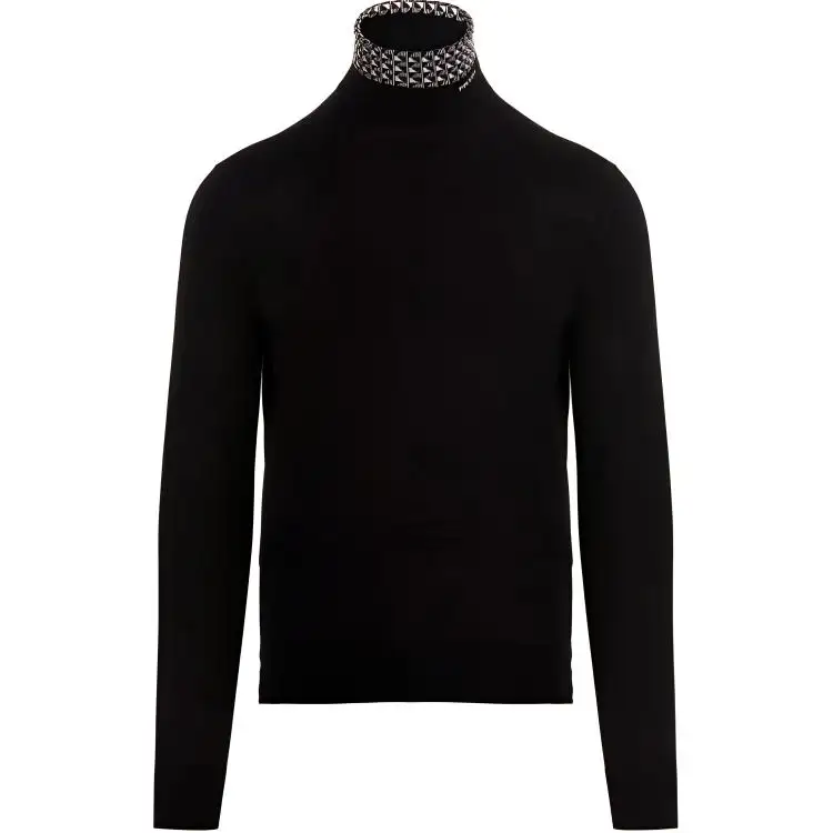 PRADA Sweaters Men's Black Turtleneck Moderate Other