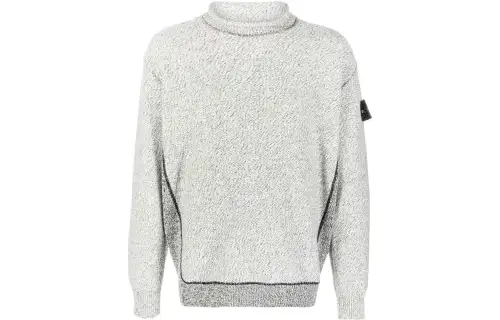 STONE ISLAND Sweaters Men's Light Gray Crew Neck Moderate Other
