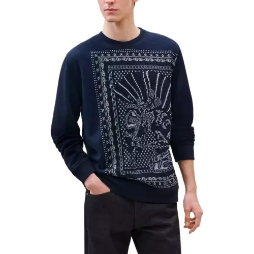 HERMES Sweater Men's Ocean Blue