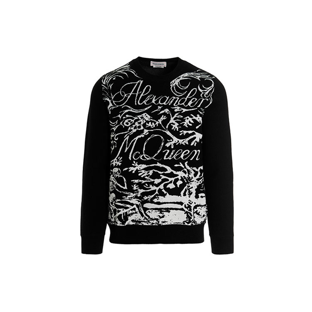 Мужской джемпер Alexander Alexander McQueen FW21 Logo (черный)