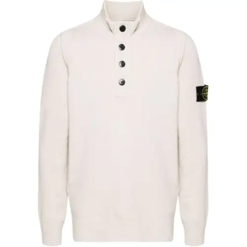Stone Island Compass-badge wool blend jumper