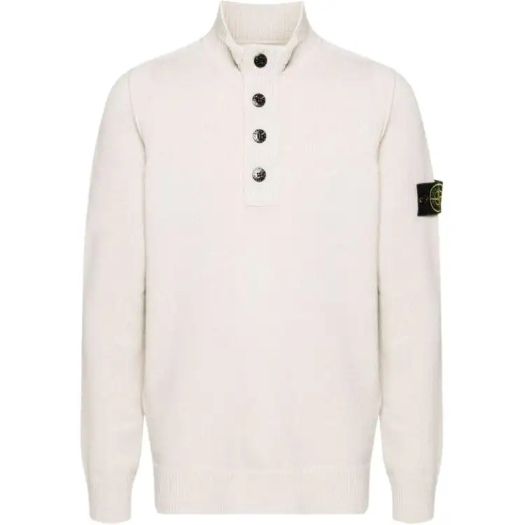 Stone Island Compass-badge wool blend jumper