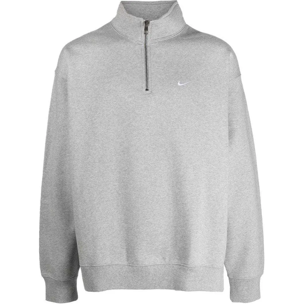 Nike Solo Swoosh Sweater Men's Gray