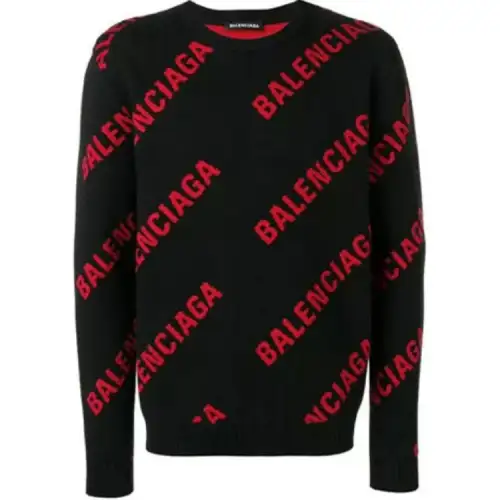 Balenciaga Allover Logo Crewneck