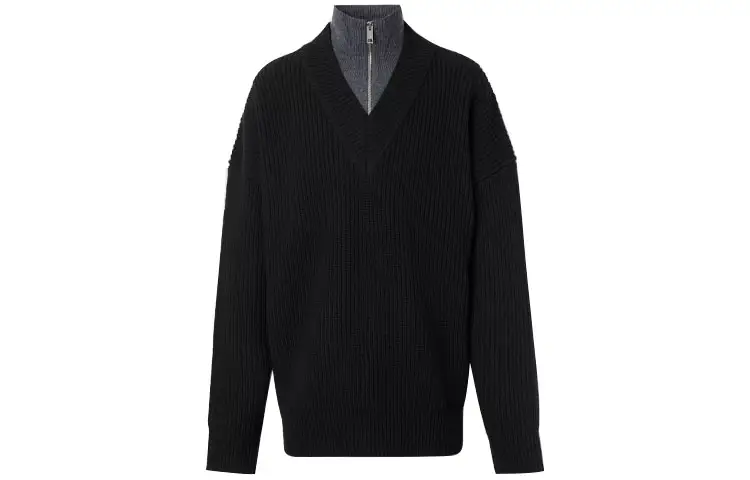 Burberry Slim Fit Knitwear Men's Black