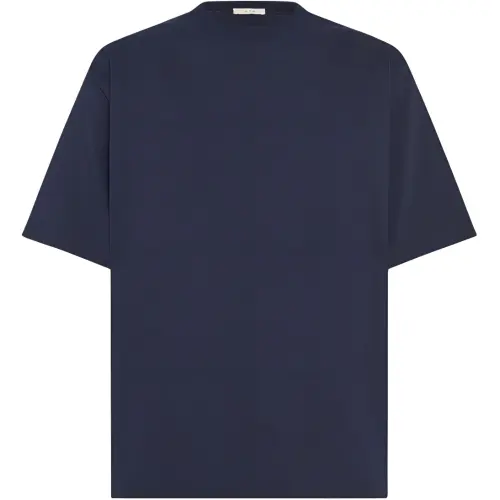 THE ROW T Shirts Men's Royal Blue Crew Neck Moderate Straight Fit