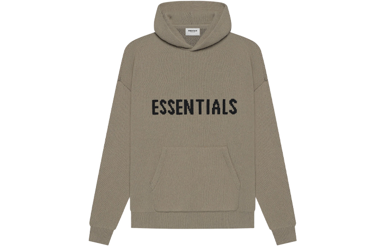 Худи Fear of God Essentials SS21 Knit Pullover (серо-коричневое)