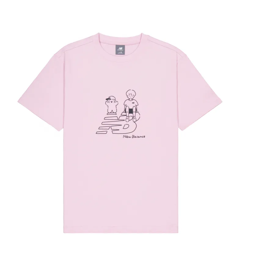 New Balance Live With The New Balance T Shirt Unisex Pink