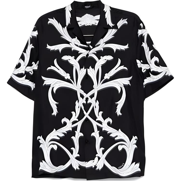 Мужская рубашка Versace (черная)