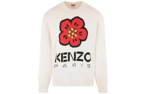 KENZO Flower jacquard Logo Sweater