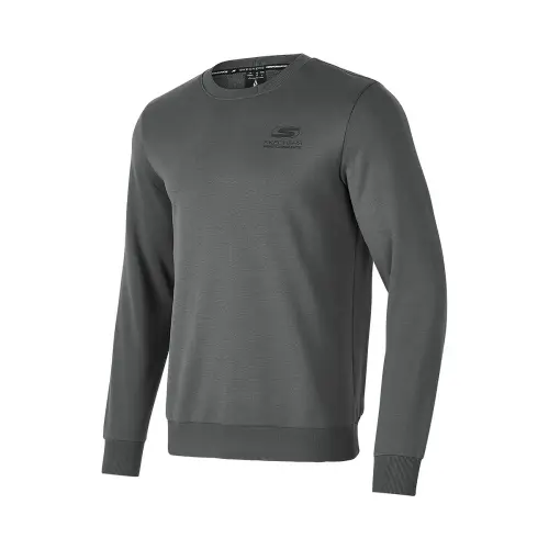 Skechers Basic Sports Collection Sweatshirt Men's Periscope Gray