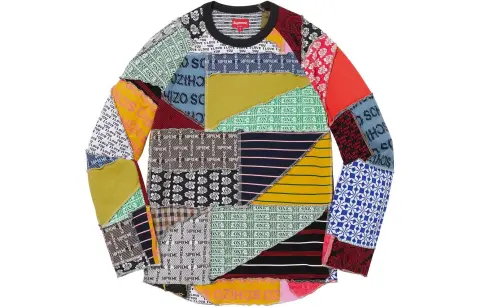 Supreme Patchwork Jacquard L/S Top