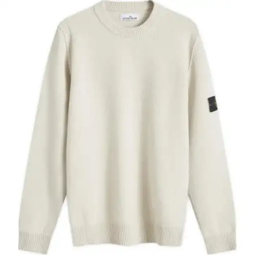 STONE ISLAND Logo Patch Crewneck Jumper