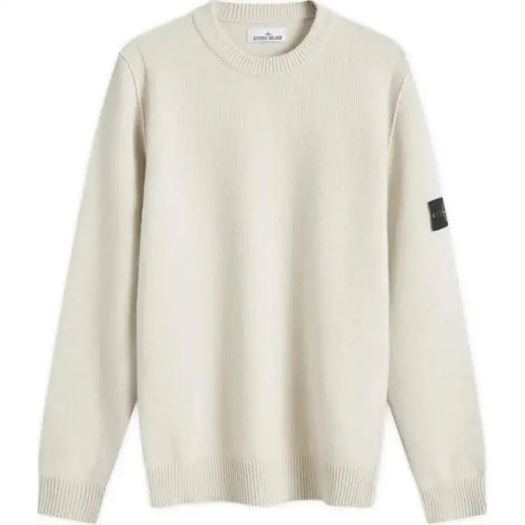 STONE ISLAND Logo Patch Crewneck Jumper