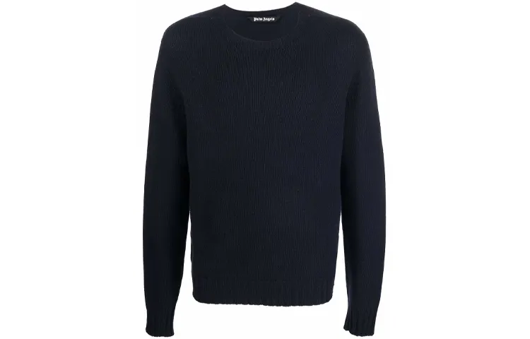 PALM ANGELS Logo Intarsia Crewneck Sweater