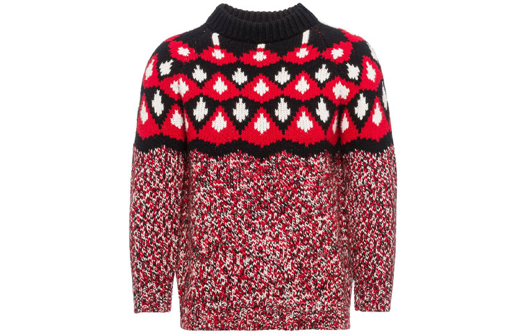 Prada Intarsia Knitted Jumper