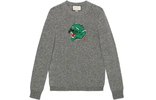 【Previous Season】panther face knitted jumper