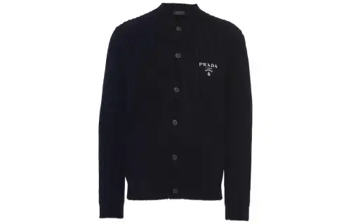 【Previous Season】Cashgora ribbed-knit cardigan