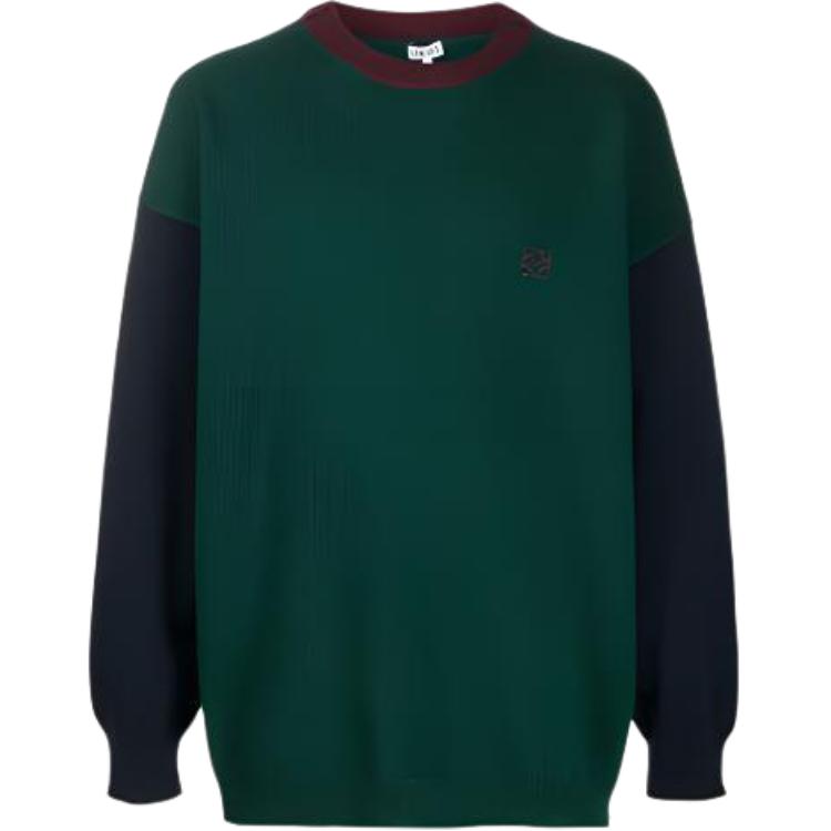 LOEWE Sweaters Men's Green Crew Neck Moderate