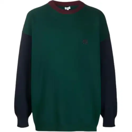 LOEWE Sweaters Men's Green Crew Neck Moderate