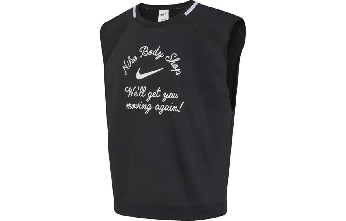 Nike Tank Tops Men's Black Crew Neck Moderate