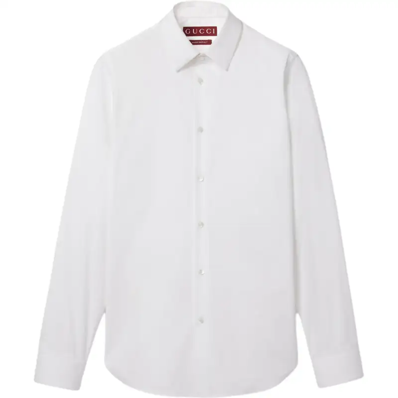 GUCCI Long Sleeved Stretch Poplin Shirt
