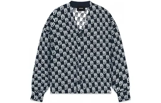 WE11DONE FW22 Cashmere Sweater Unisex Black