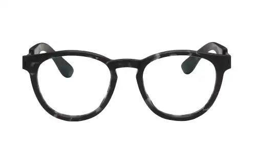Maison Margiela Acetate Stainless Steel Oval Eyeglass Frames Unisex Black