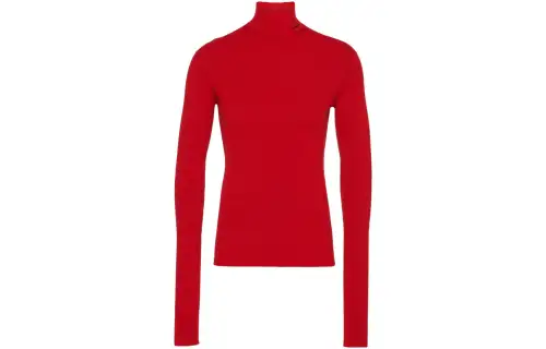 PRADA Sweaters Men's Red Turtleneck Moderate Other