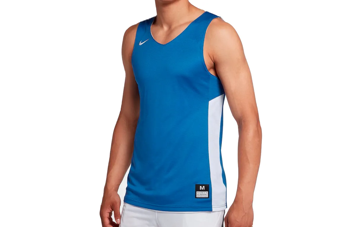 Nike Tank Tops Men's Blue V-neck Moderate Other