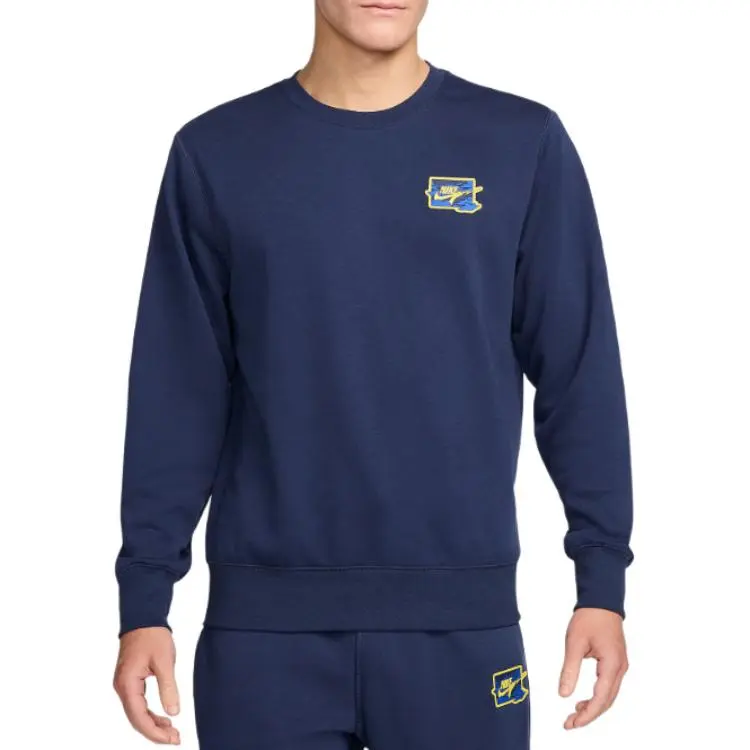 Nike Sweatshirt Men's Midnight Marine Blue/Lightning Color