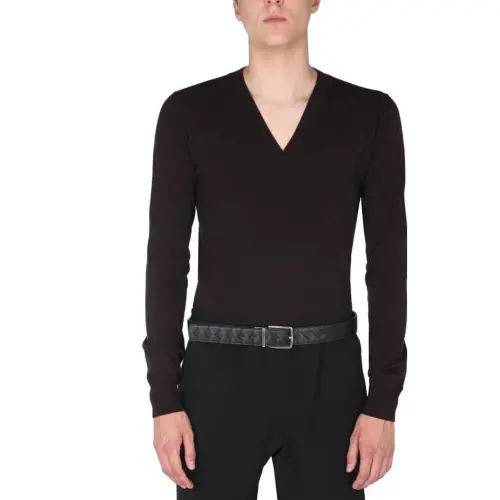 Bottega Veneta V Neck Knit Jumper