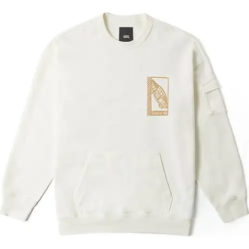 Vans Sweatshirts Unisex White Crew Neck Moderate Other