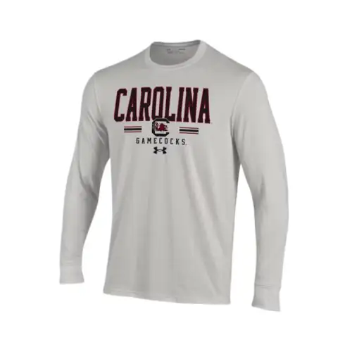 Under Armour Performance CottonCollegiate UA T Shirt Men's White Gray