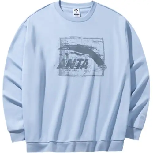 Anta Life Collection Sweatshirt Unisex Aqua Sky Blue