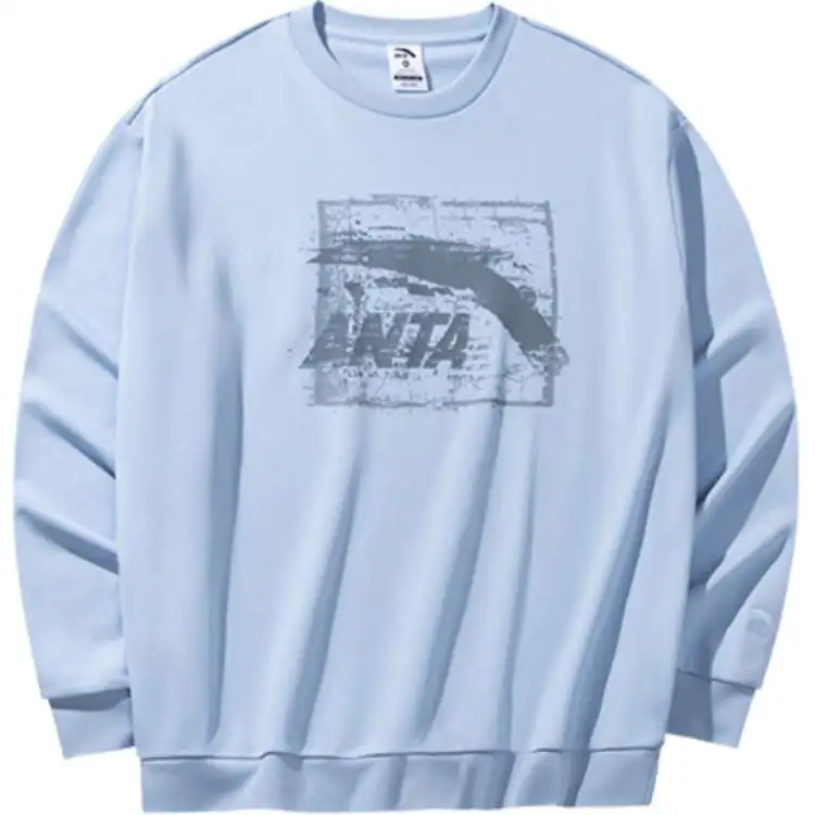 Anta Life Collection Sweatshirt Unisex Aqua Sky Blue