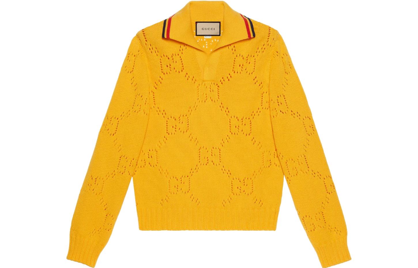 GUCCI SS23 Sweater Men's Canary Yellow